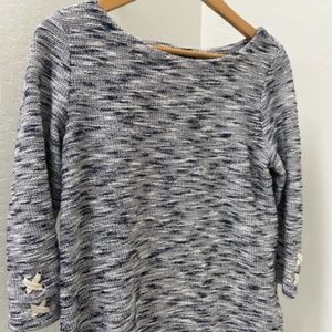 Talbots heathered sweater with shimmer